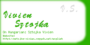 vivien sztojka business card